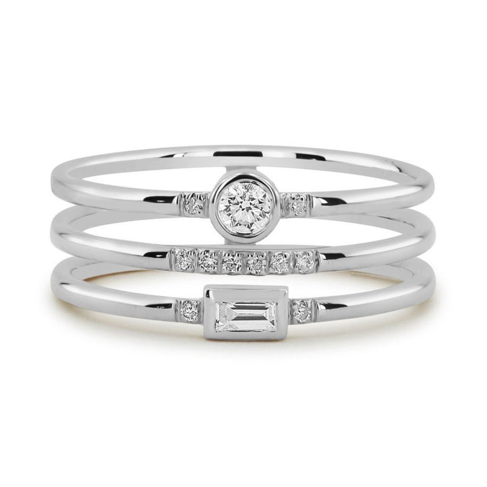 New Luxury Korean Jewelry Party Unusual Finger Silver Ring for Women, …